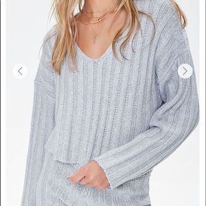 F21 Boxy Gray Sweater